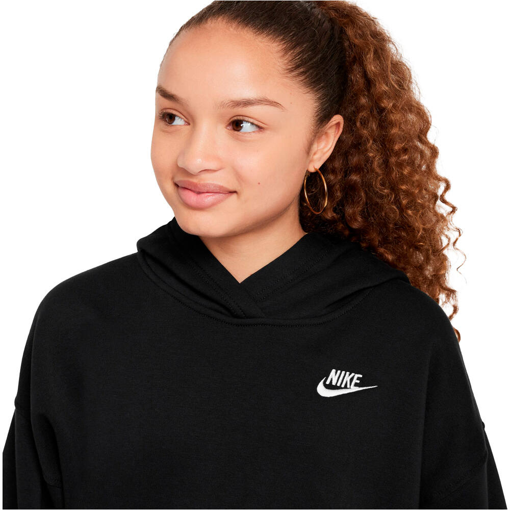 Nike sudadera niño G NSW CLUB FLC OVRSZD PO HDY vista detalle