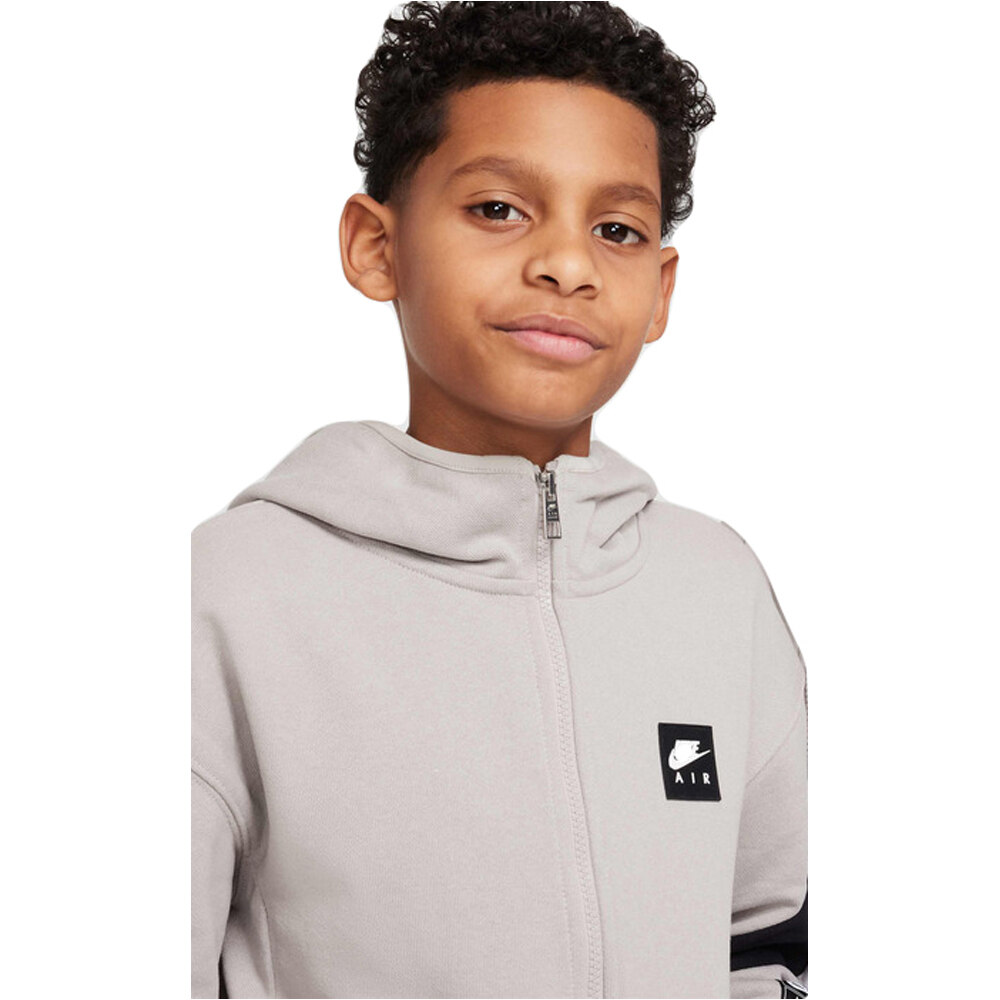 Nike sudadera niño K NIKE AIR FLC HD FZ - PD vista detalle