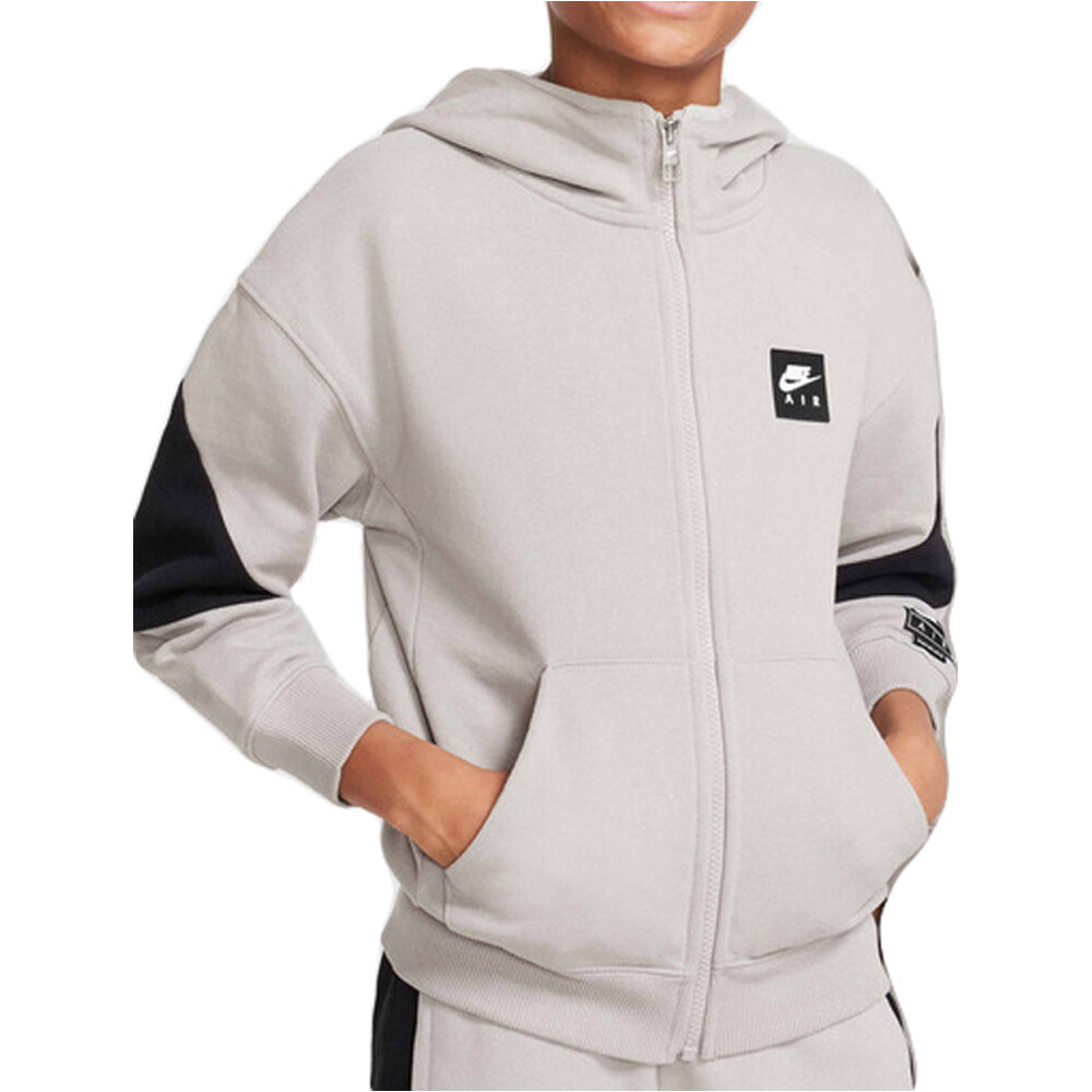 Nike sudadera niño K NIKE AIR FLC HD FZ - PD vista frontal