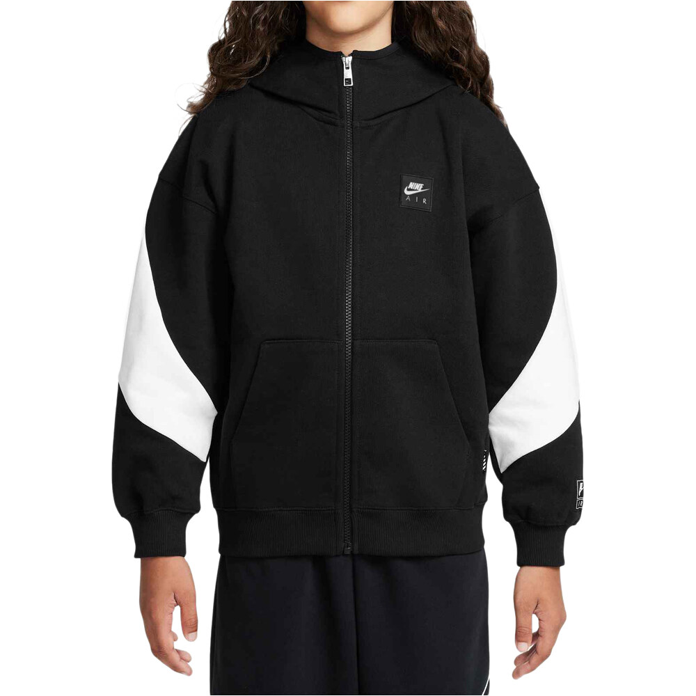 Nike sudadera niño K NIKE AIR FLC HD FZ - PD vista frontal