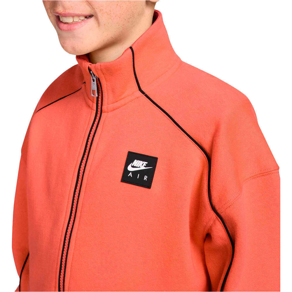 Nike sudadera niño K NK AIR FLC TRK JKT vista detalle