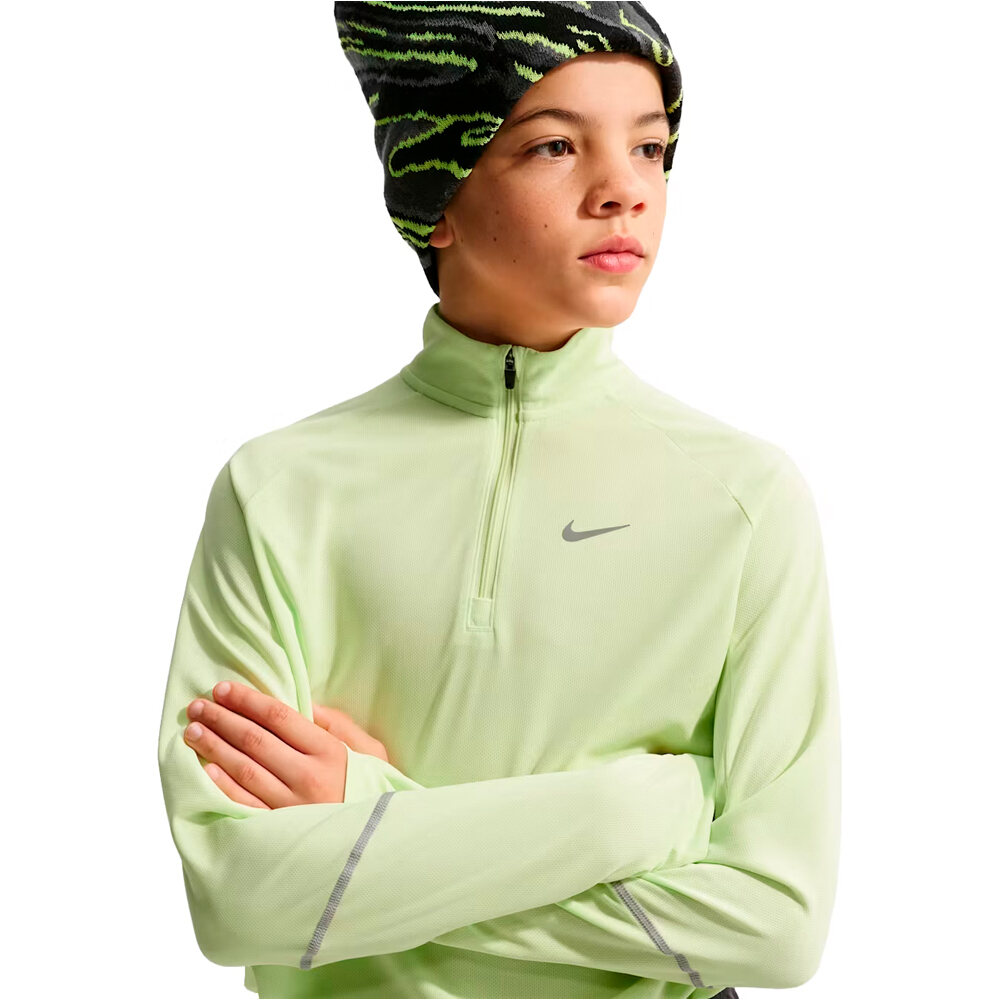 Nike sudadera niño K NK DF MILER HZ TOP vista detalle