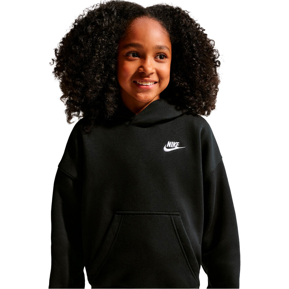 Nike sudadera niño K NSW CLB FLC OS HDY vista detalle