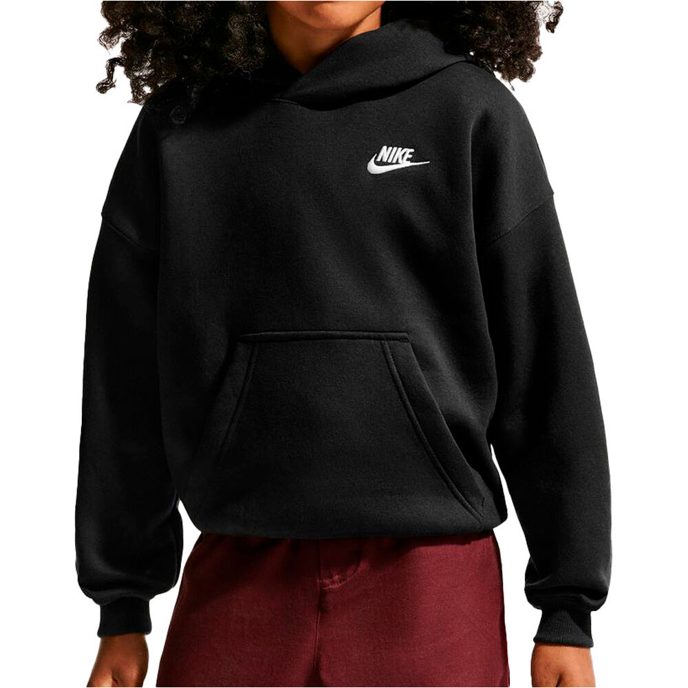 Nike sudadera niño K NSW CLB FLC OS HDY vista frontal