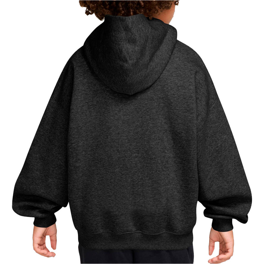 Nike sudadera niño K NSW CLB FLC OS HDY vista trasera