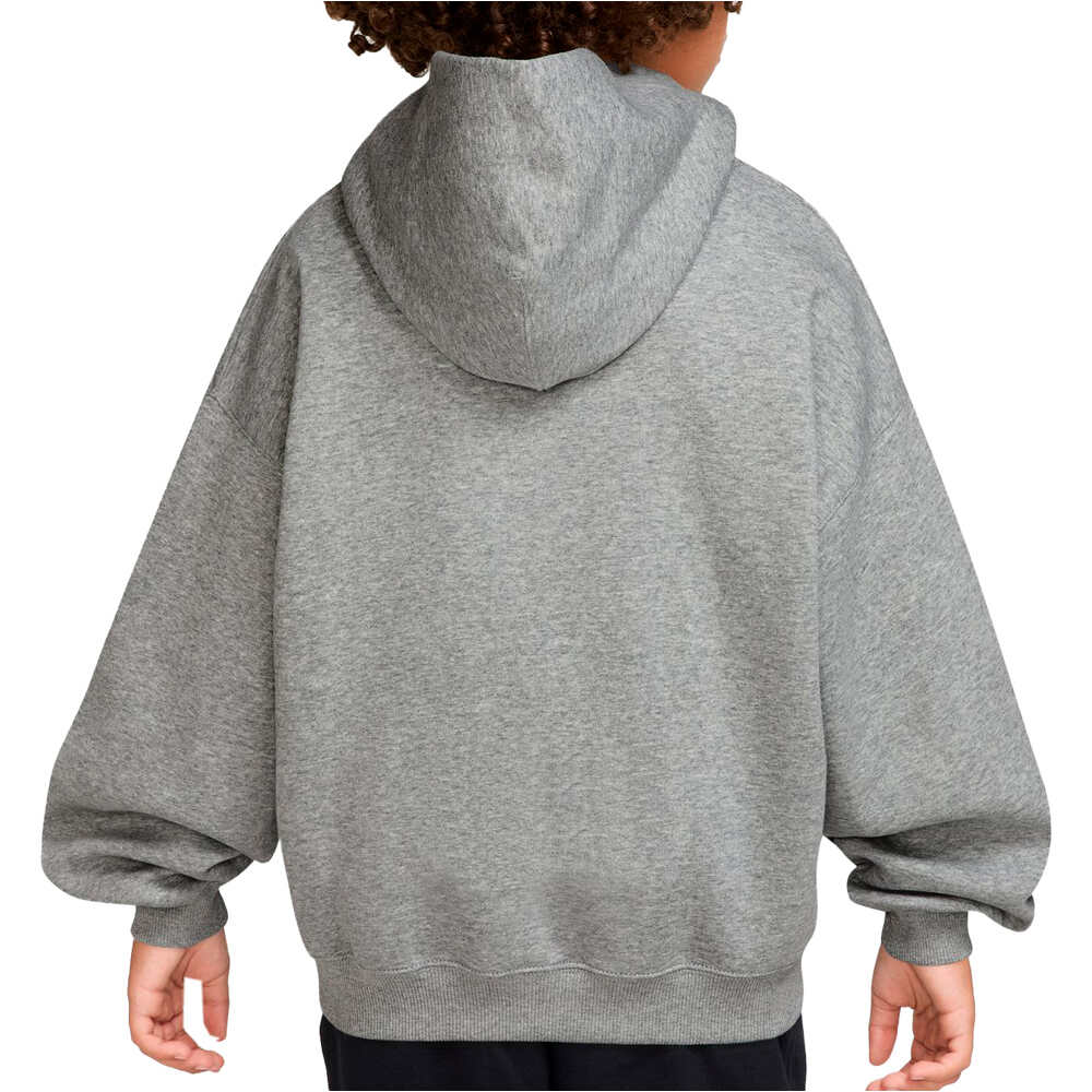 Nike sudadera niño K NSW CLB FLC OS HDY vista trasera