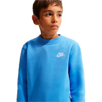 Nike sudadera niño K NSW CLUB FLC CREW LS LBR vista detalle