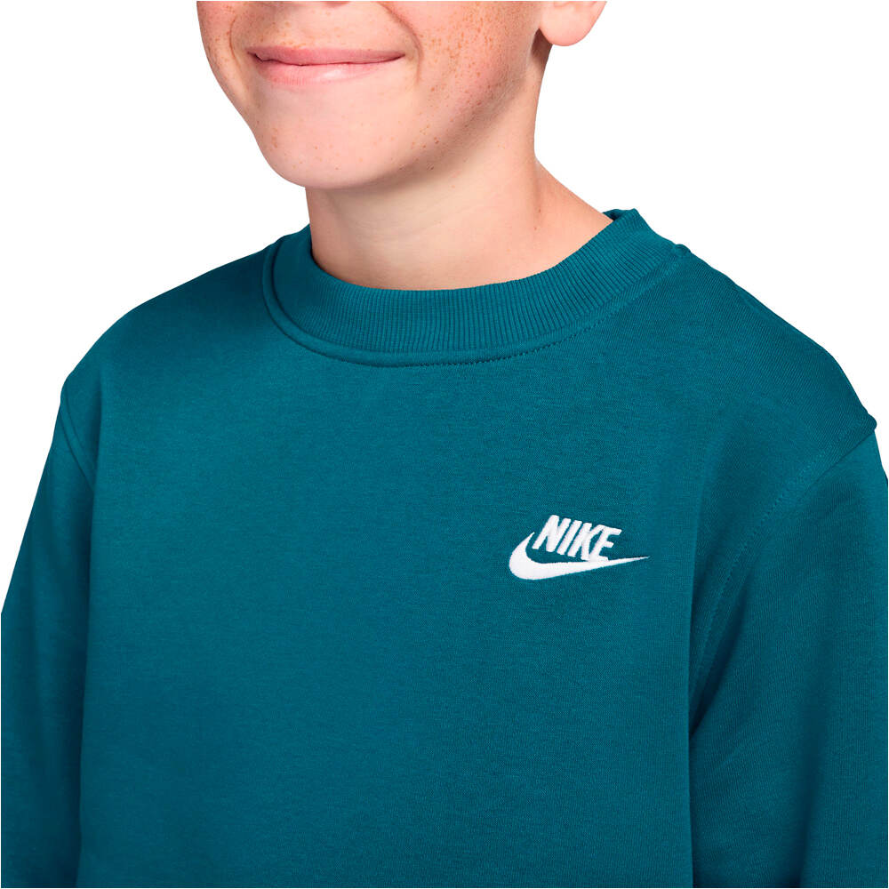 Nike sudadera niño K NSW CLUB FLC CREW LS LBR vista detalle