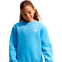 Nike sudadera niño K NSW CLUB FLC CREW LS LBR vista detalle