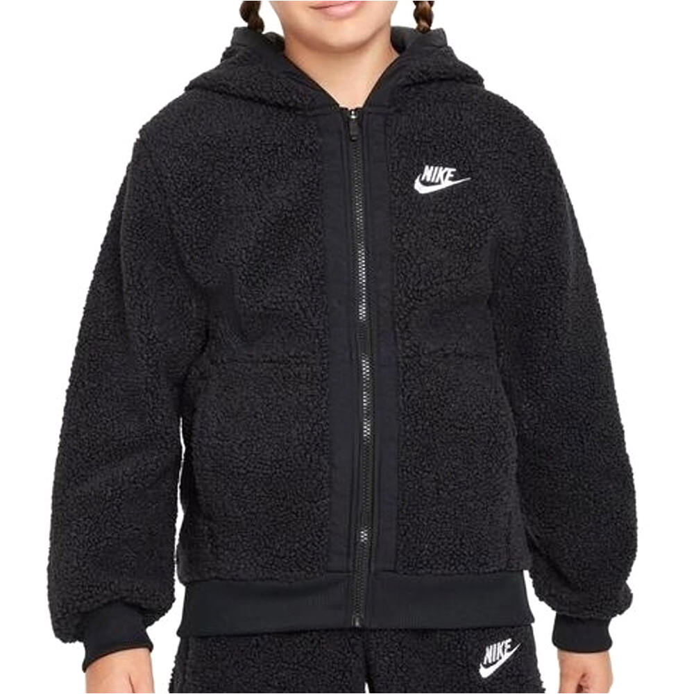 Nike sudadera niño K NSW CLUB FLC FZ WINTERIZED vista frontal