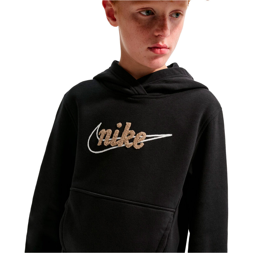 Nike sudadera niño K NSW CLUB FLC HD FMLY vista detalle