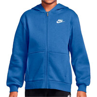 Nike sudadera niño K NSW CLUB FLC HD FZ LS LBR vista frontal