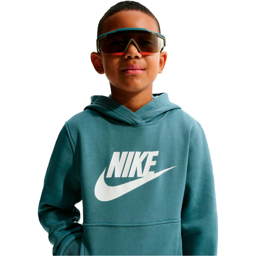 Nike sudadera niño K NSW CLUB FLC HDY HBR vista detalle