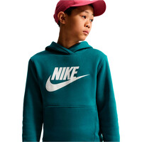 Nike sudadera niño K NSW CLUB FLC HDY HBR vista detalle