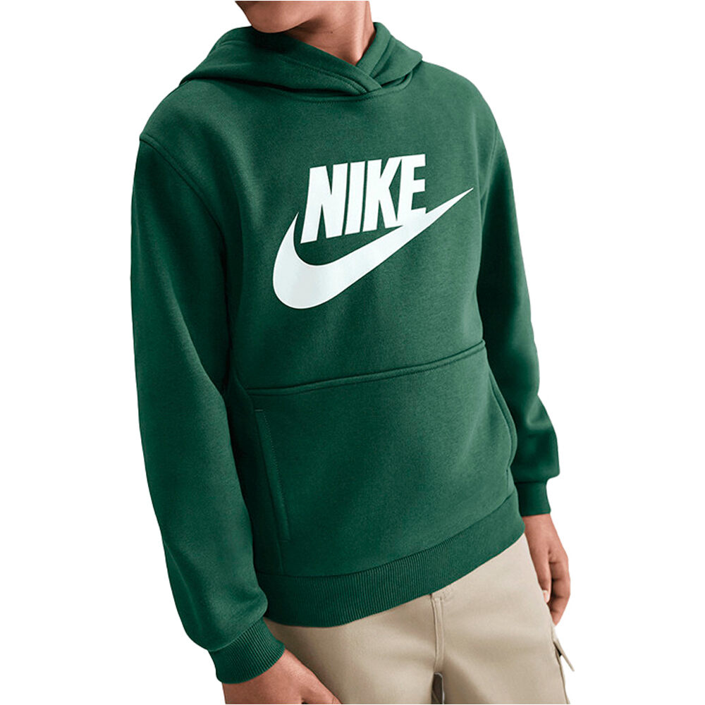 Nike sudadera niño K NSW CLUB FLC HDY HBR vista frontal