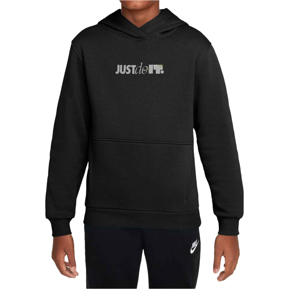 Nike sudadera niño K NSW CLUB FLC HDY JDI HBR vista frontal