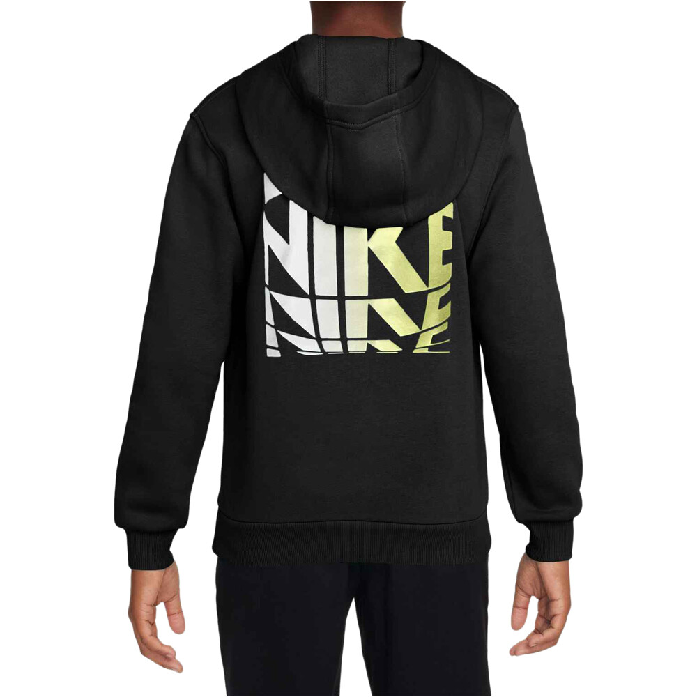 Nike sudadera niño K NSW CLUB FLC HDY JDI HBR vista trasera