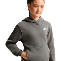 Nike sudadera niño K NSW CLUB FLC HDY LBR vista detalle