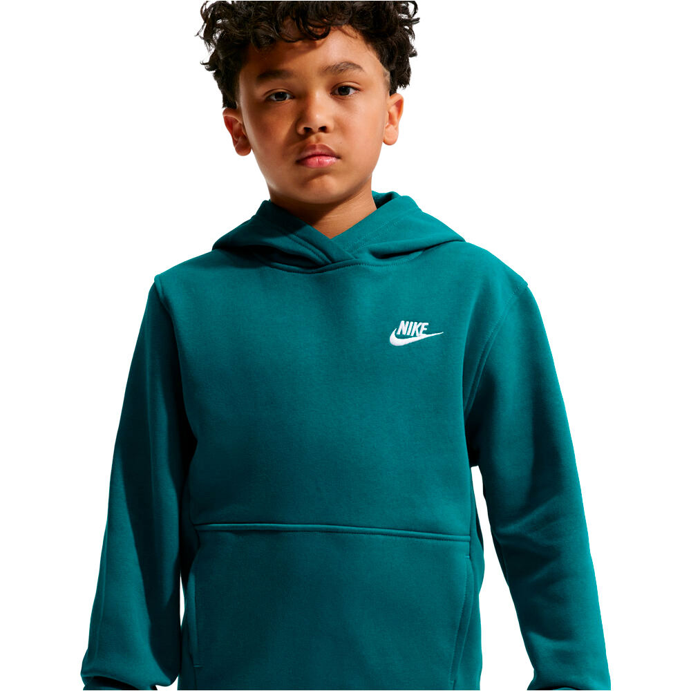 Nike sudadera niño K NSW CLUB FLC HDY LBR vista detalle