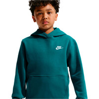 Nike sudadera niño K NSW CLUB FLC HDY LBR vista detalle