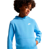 Nike sudadera niño K NSW CLUB FLC HDY LBR vista detalle
