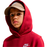 Nike sudadera niño K NSW CLUB FLC HDY LBR vista detalle