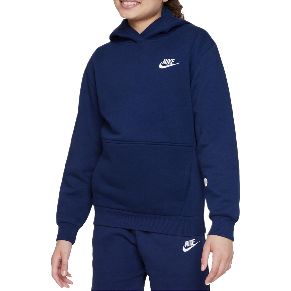 Nike sudadera niño K NSW CLUB FLC HDY LBR vista frontal