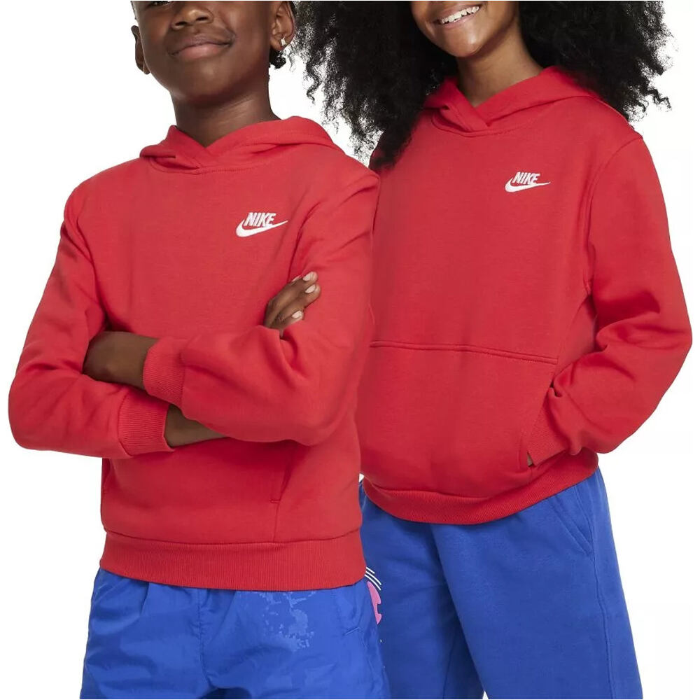 Nike sudadera niño K NSW CLUB FLC HDY LBR vista frontal