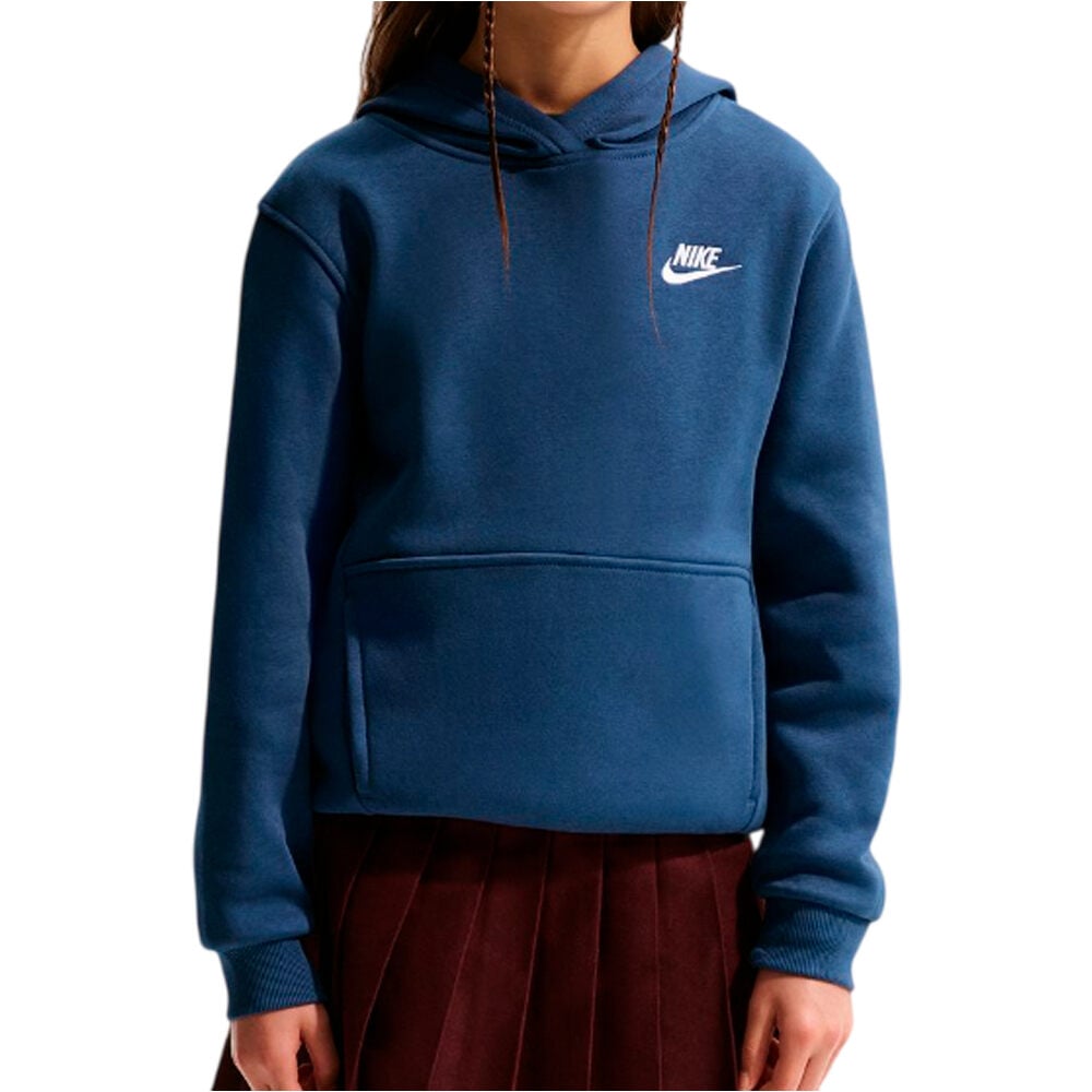 Nike sudadera niño K NSW CLUB FLC HDY LBR vista frontal