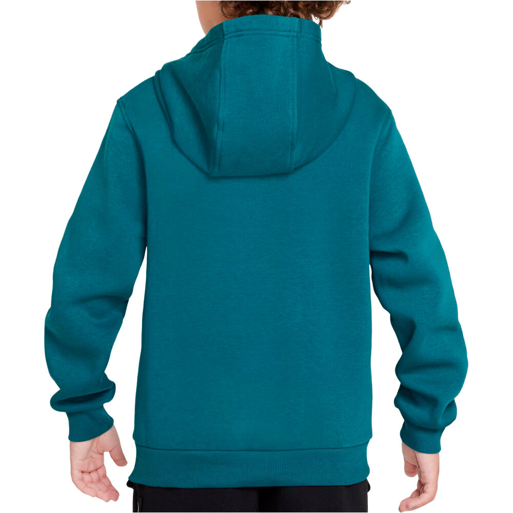 Nike sudadera niño K NSW CLUB FLC HDY LBR vista trasera