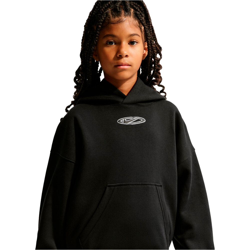 Nike sudadera niño K NSW CLUB FLC OS HDY CS vista detalle