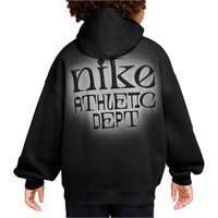 Nike sudadera niño K NSW CLUB FLC OS HDY CS vista trasera