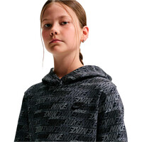 Nike sudadera niño K NSW CLUB FLC PO HDY AOP vista detalle