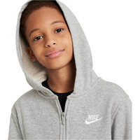 Nike sudadera niño K NSW CLUB FT HD FZ LS LBR vista detalle