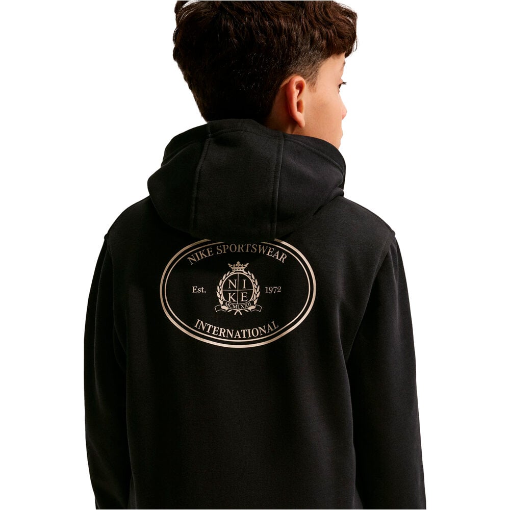 Nike sudadera niño K NSW CLUB FT HDY RULES vista detalle