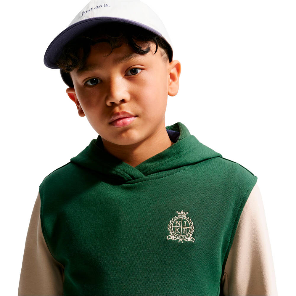 Nike sudadera niño K NSW CLUB FT HDY RULES vista detalle