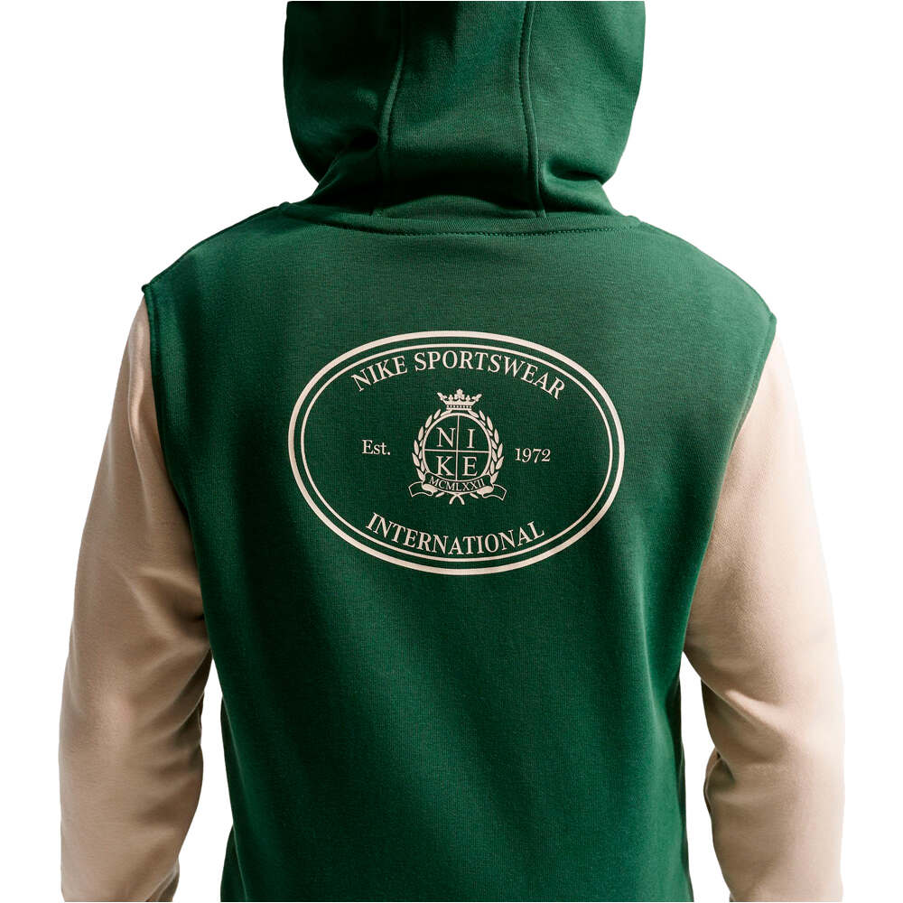 Nike sudadera niño K NSW CLUB FT HDY RULES vista trasera
