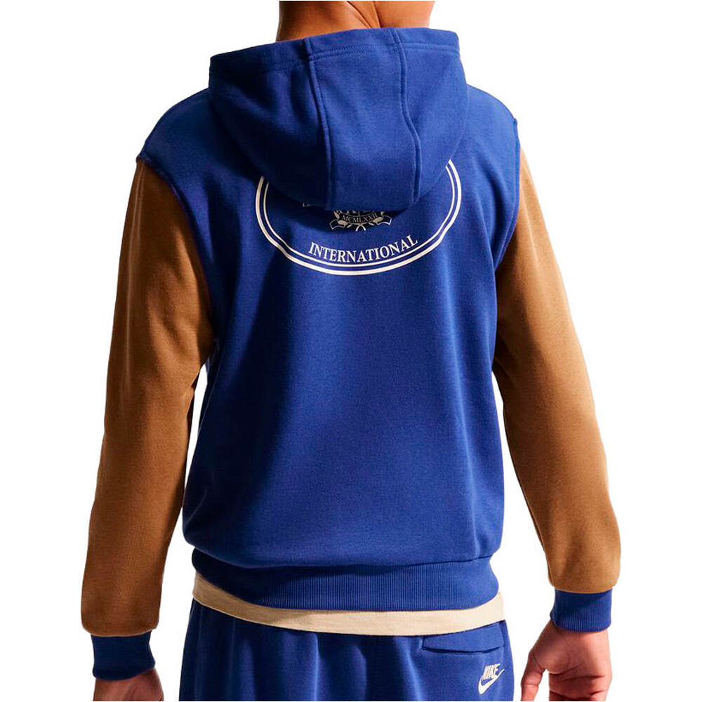 Nike sudadera niño K NSW CLUB FT HDY RULES vista trasera