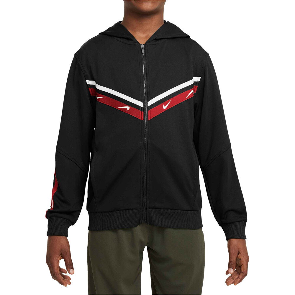 Nike sudadera niño K NSW CLUB+ POLY FZ HOODIE vista frontal