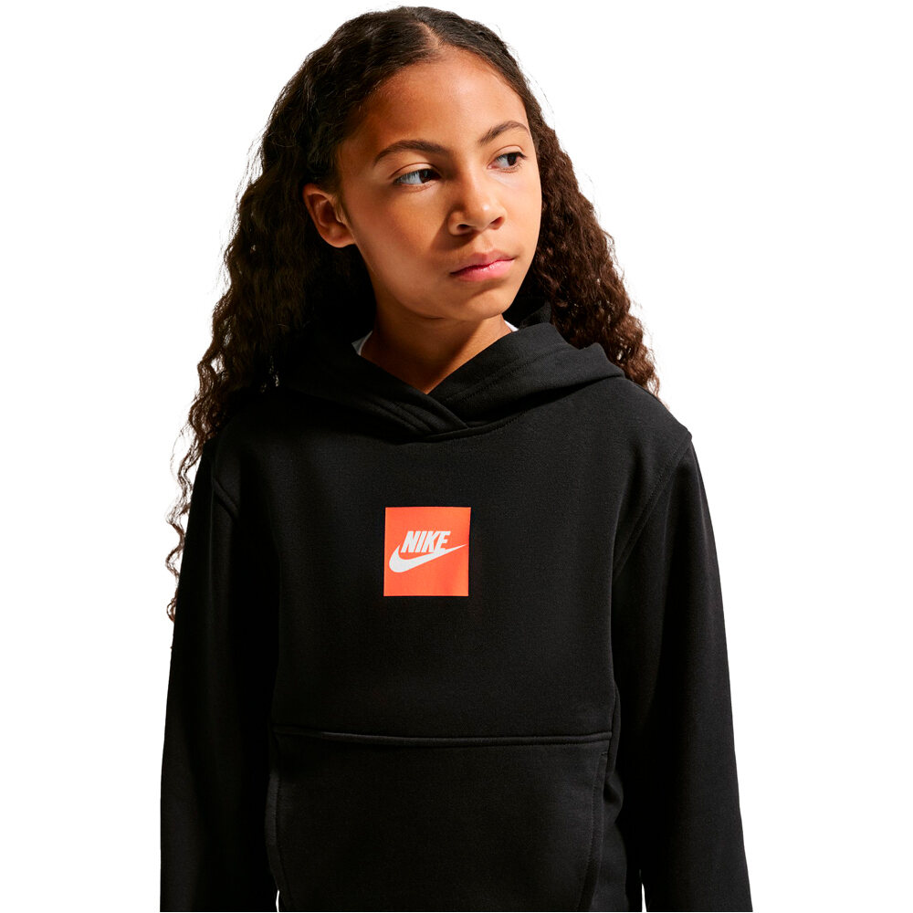 Nike sudadera niño K NSW LS FT TOP CLUB FAM vista detalle