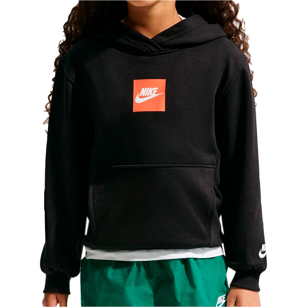 Nike sudadera niño K NSW LS FT TOP CLUB FAM vista frontal