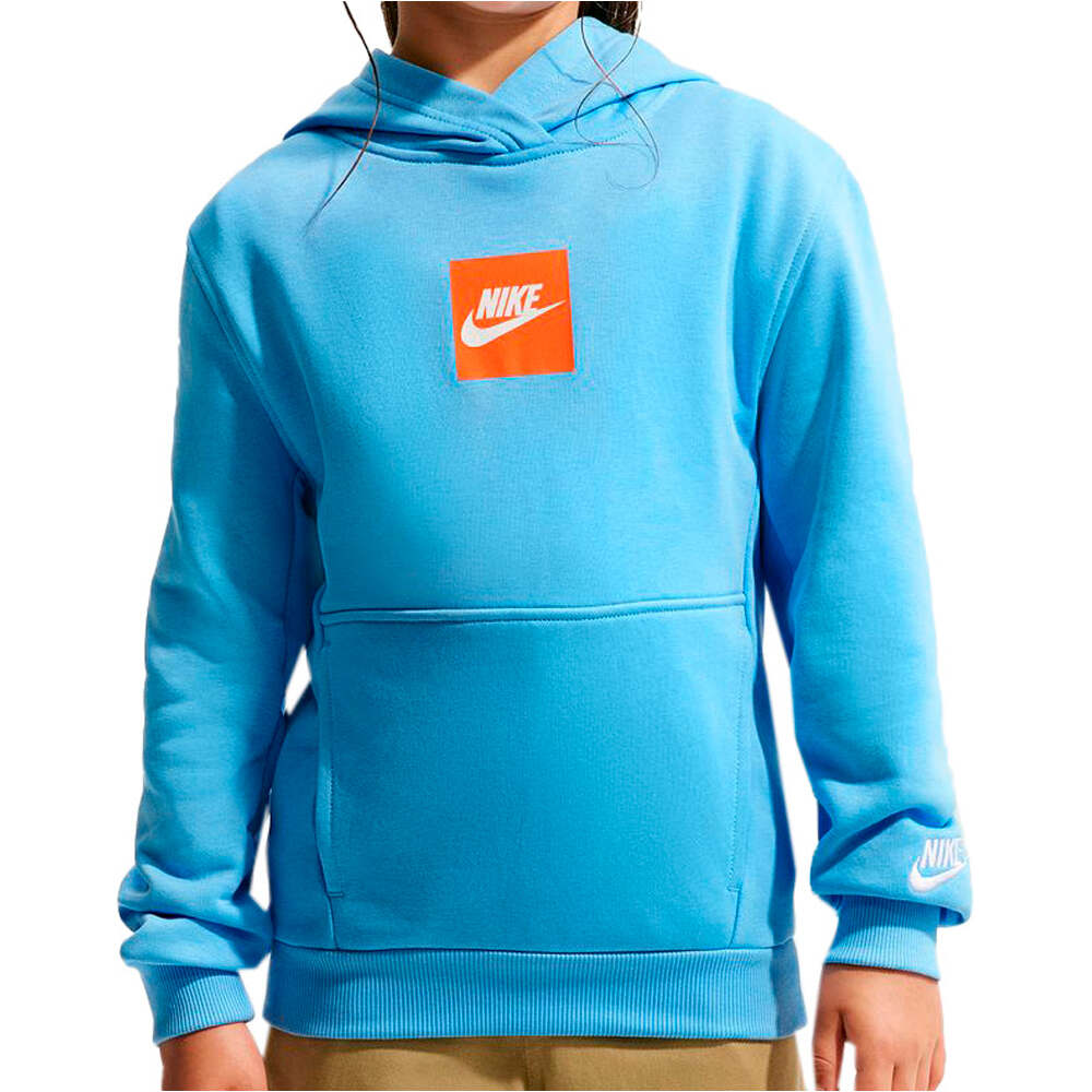 Nike sudadera niño K NSW LS FT TOP CLUB FAM vista frontal
