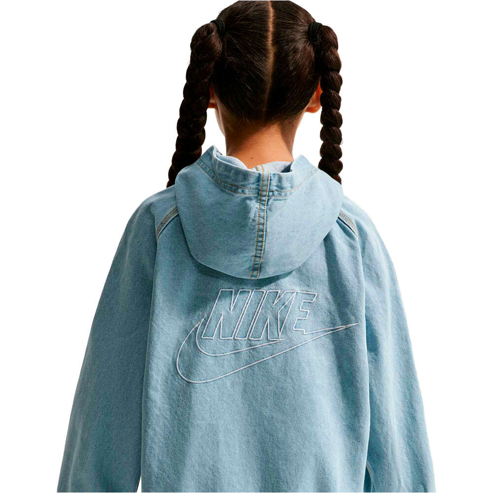Nike sudadera niño K NSW WR DENIM FZ JACKET 03