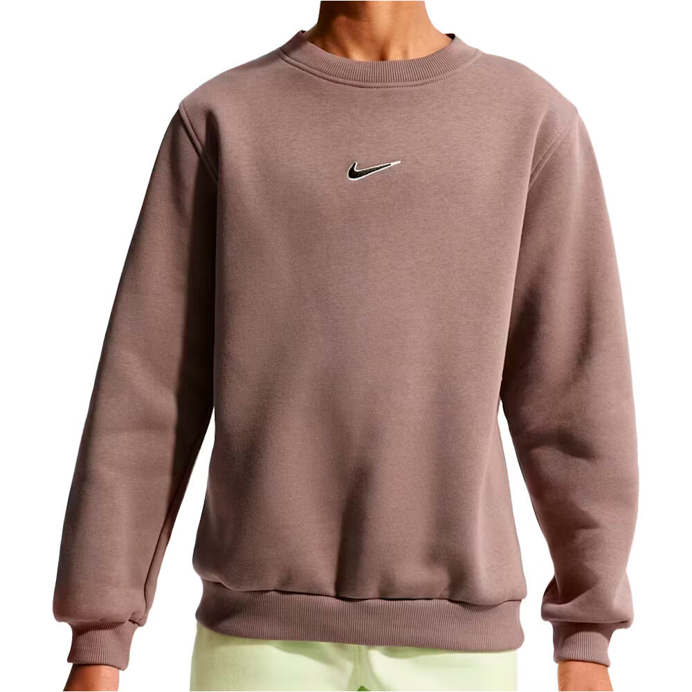 Nike sudadera niño KM K NK CLUB FLC CREW LS vista frontal