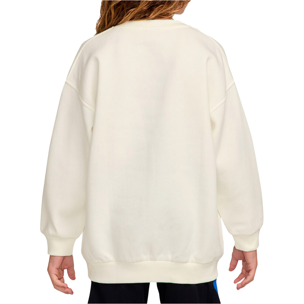 Nike sudadera niño KM K NK CLUB FLC OS CREW vista trasera
