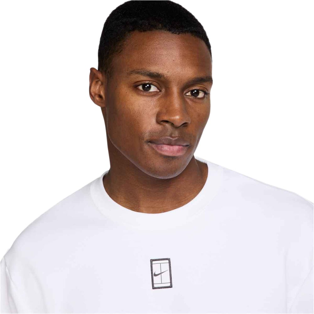 Nike sudadera tenis hombre M NKCT DF FLC HRTGE CREW MB vista detalle