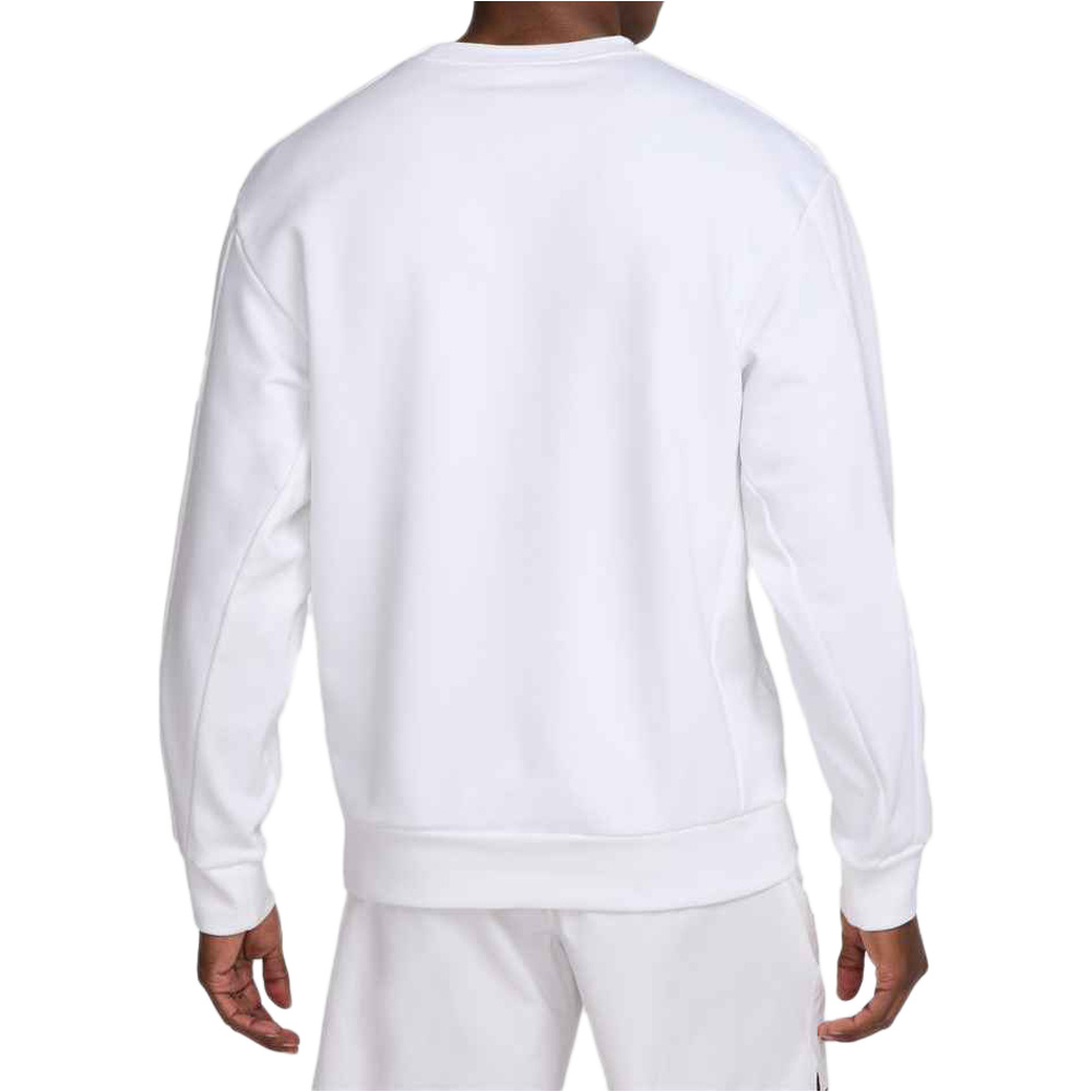 Nike sudadera tenis hombre M NKCT DF FLC HRTGE CREW MB vista trasera