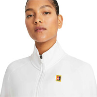 Nike sudadera tenis mujer W NKCT DF HERITAGE JKT FZ vista detalle
