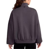 Nike sudaderas deportivas mujer W NK 24.7 DF HZ TOP SOFT KNIT vista trasera