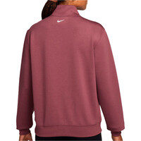 Nike sudaderas deportivas mujer W NK DF STDO FLC SPT QZ CPSL B vista trasera